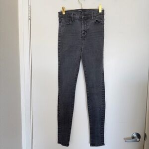 J BRAND MADE IN CALIFORNIA CHARCOAL SKINNY JEANS